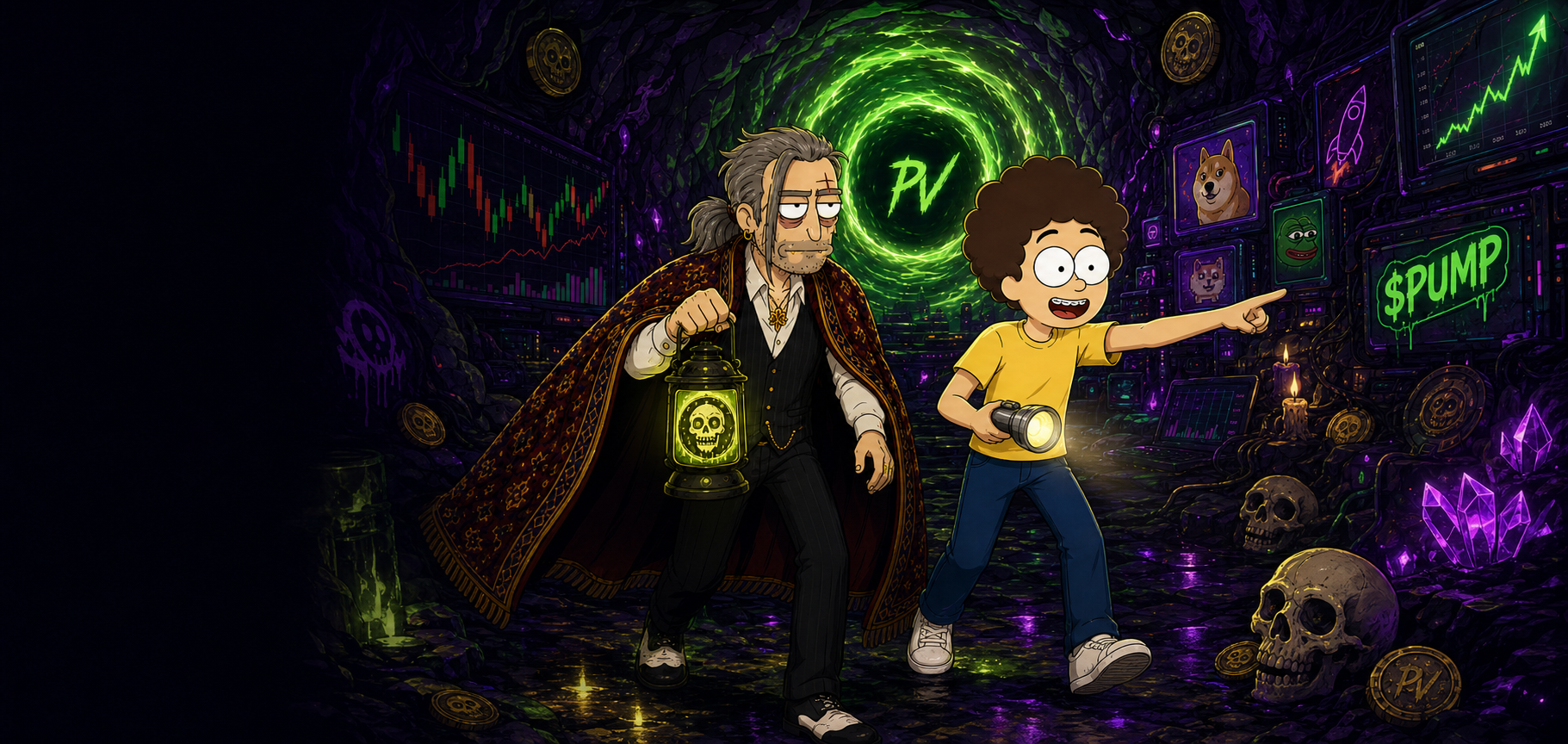 Rugz and Lucky entering the crypto trenches